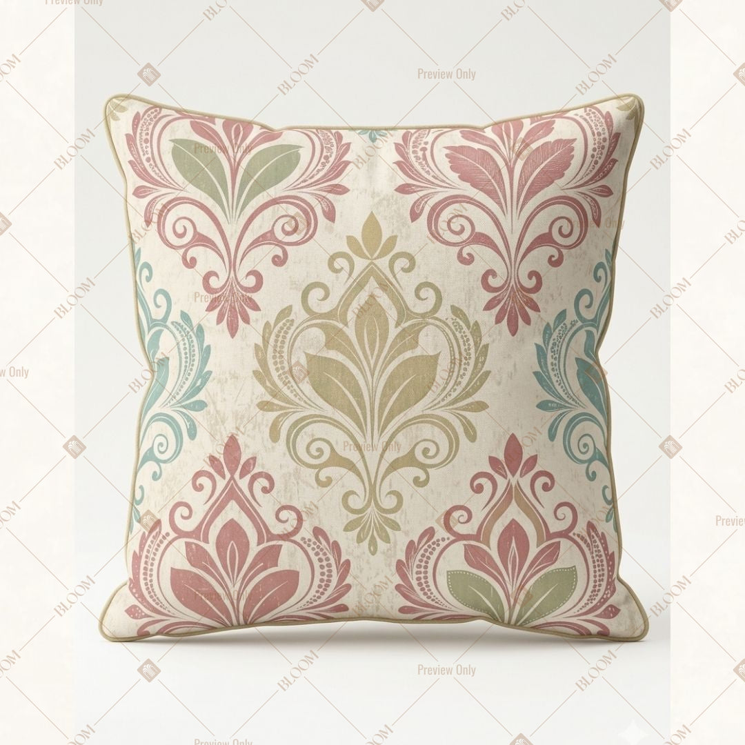Soft Pink Floral Cushion Cover Pack of 12