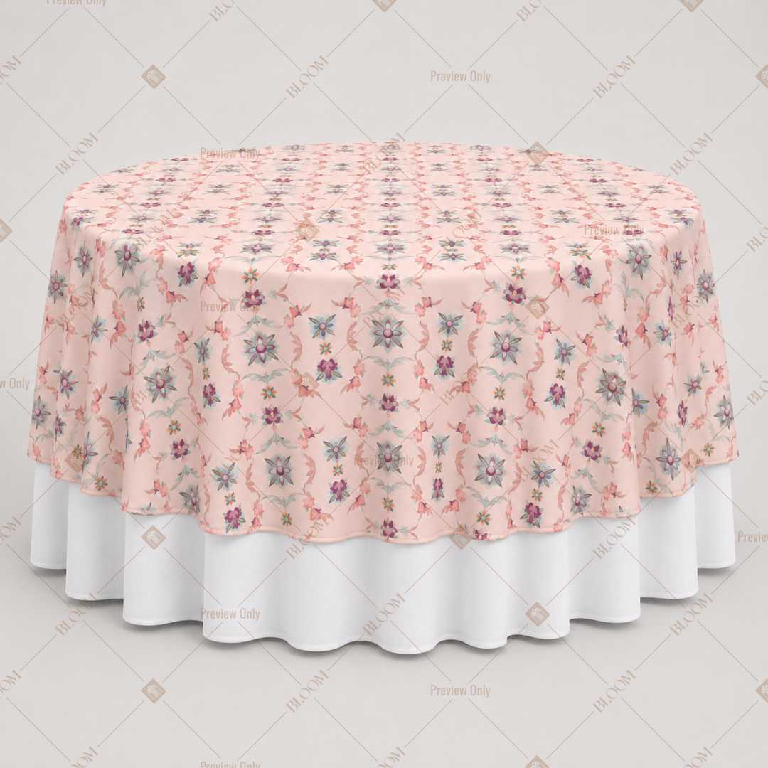 Blush Paisley Floral Table Overlay Pack of 6