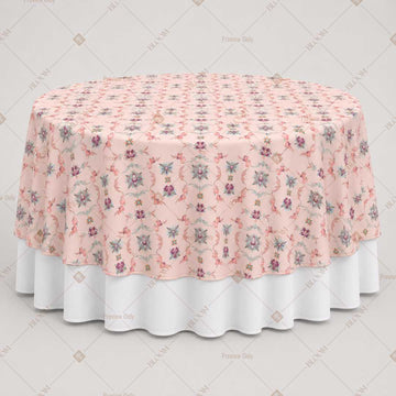 Blush Paisley Floral Table Overlay Pack of 6