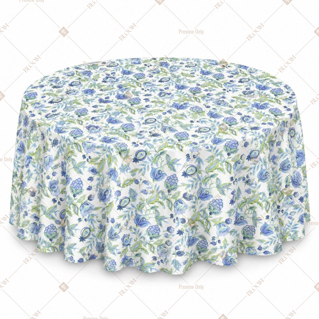 Blue Floral Table Cover Pack Of 6