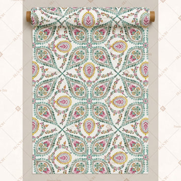 Vintage Paisley Fabric Roll Pack of 25