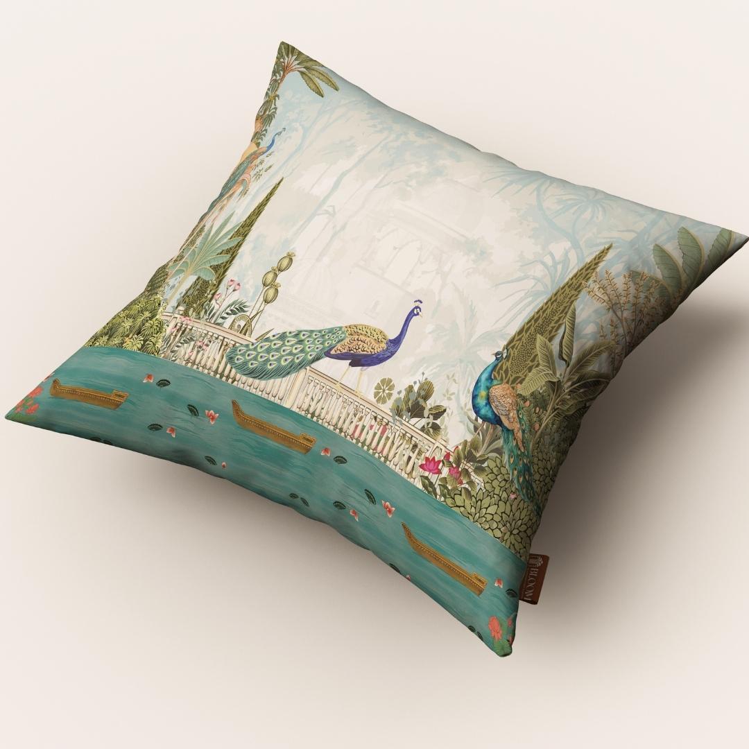 Peacock Garden Majesty: Cushion Cover - Pack of 12