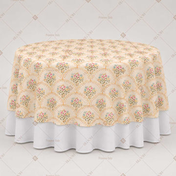 Beige Mandala Medallion Table Overlay Pack of 6