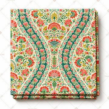 Colorful Paisley Floral Pattern Design