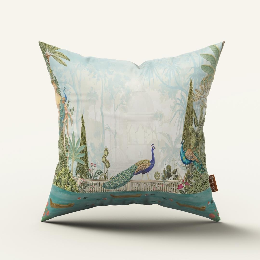 Peacock Garden Majesty: Cushion Cover - Pack of 12