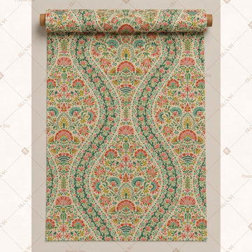Sage Paisley Fabric Roll Pack of 25