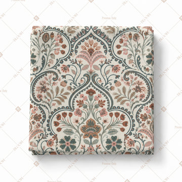 Vintage Mughal Damask Pattern Design