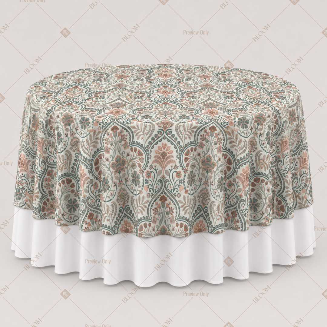 Vintage Floral Paisley Table Overlay Pack of 6