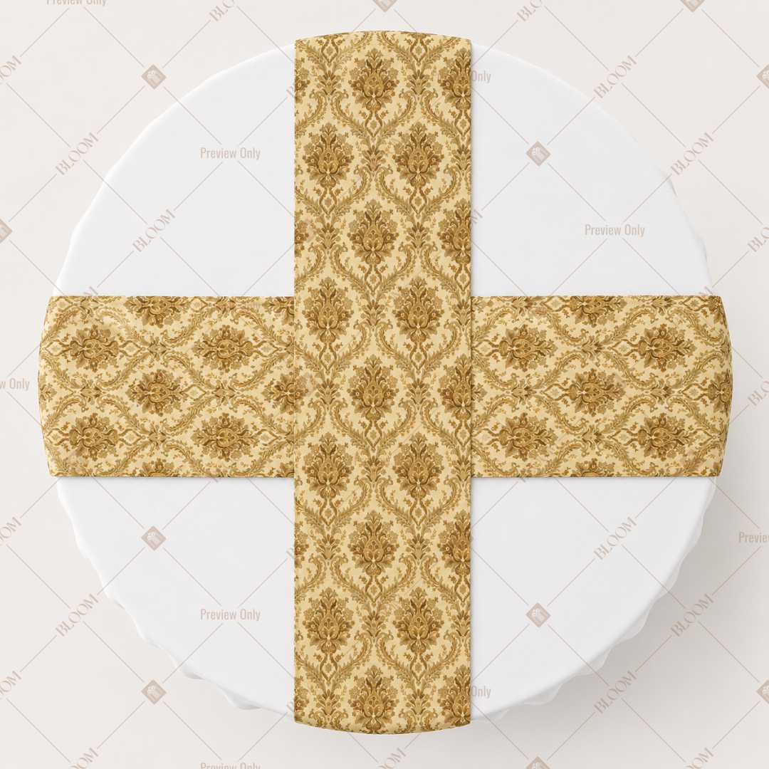 Mustard Medallion Table Runner Pack Of 12
