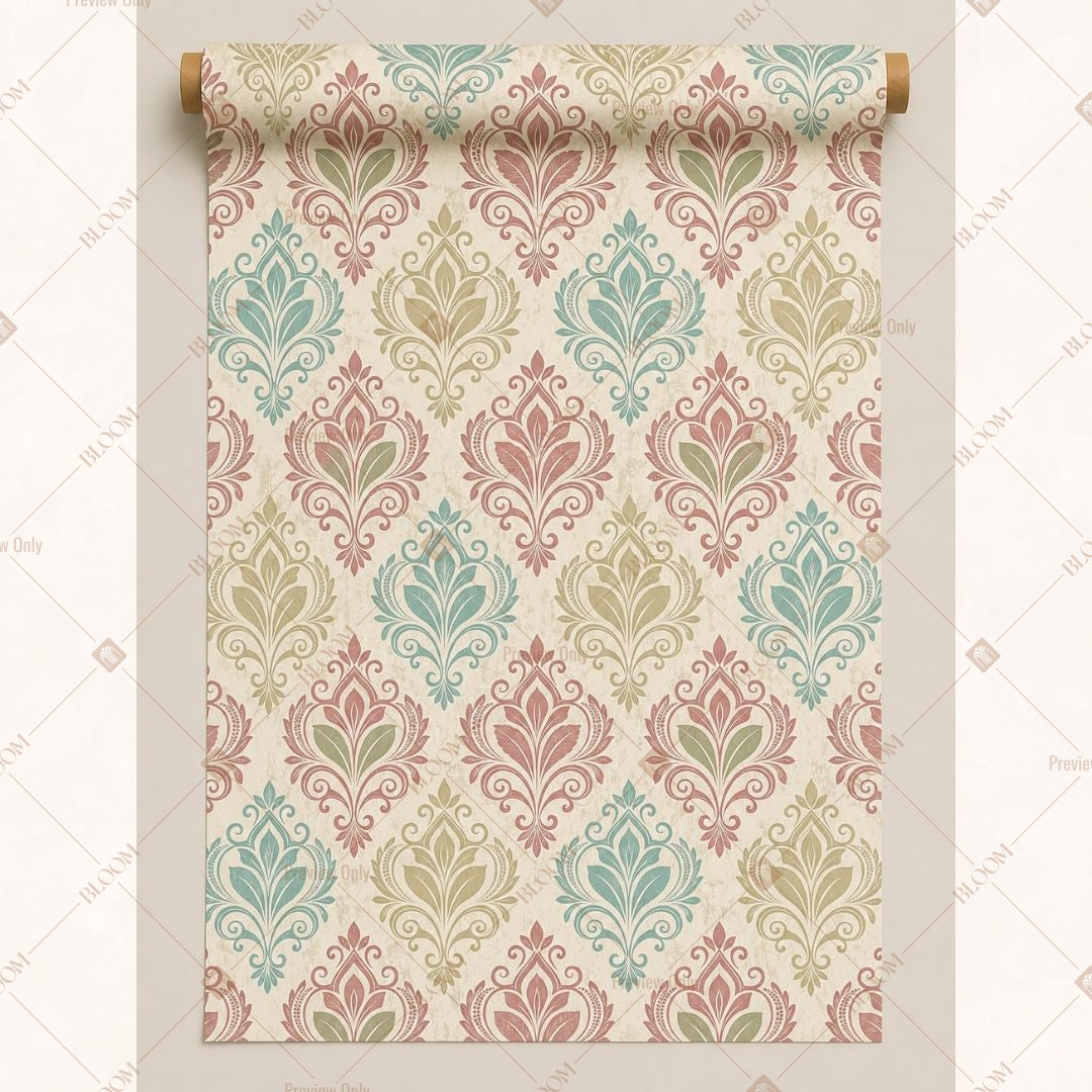 Blush Medallion Fabric Roll Pack of 25