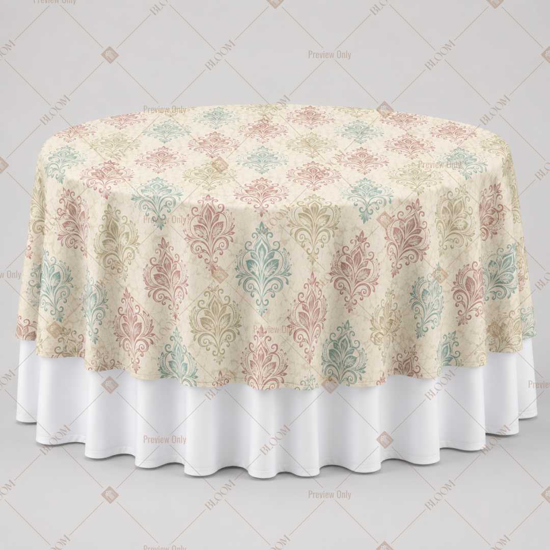 Soft Pastel Trellis Table Overlay Pack of 6