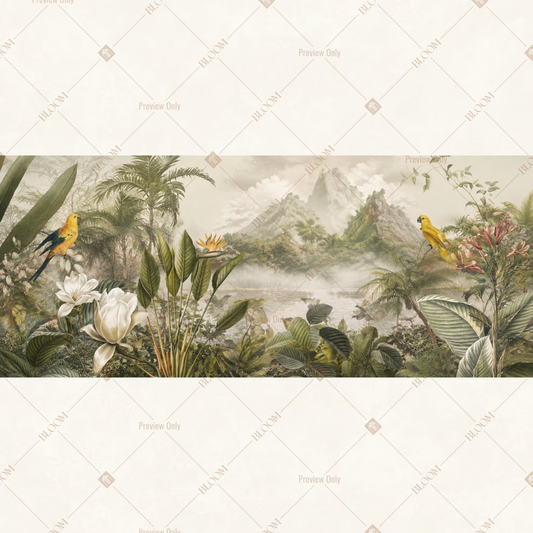 Wildlife Jungle Landscape Wide Backdrop