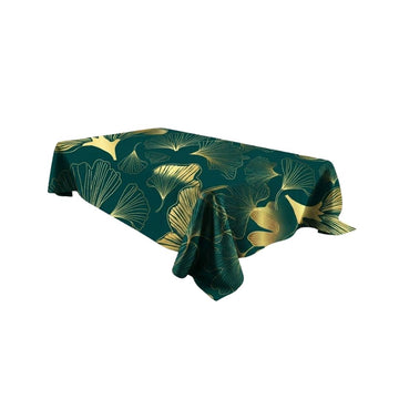 Green Ginkgo Rectangle Table Cover - Pack Of 6