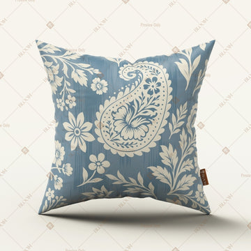 Blue Paisley Damask Cushion Cover Pack of 12