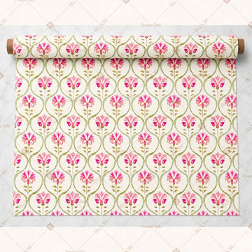 Pink Rose Garden Fabric Pack of 25