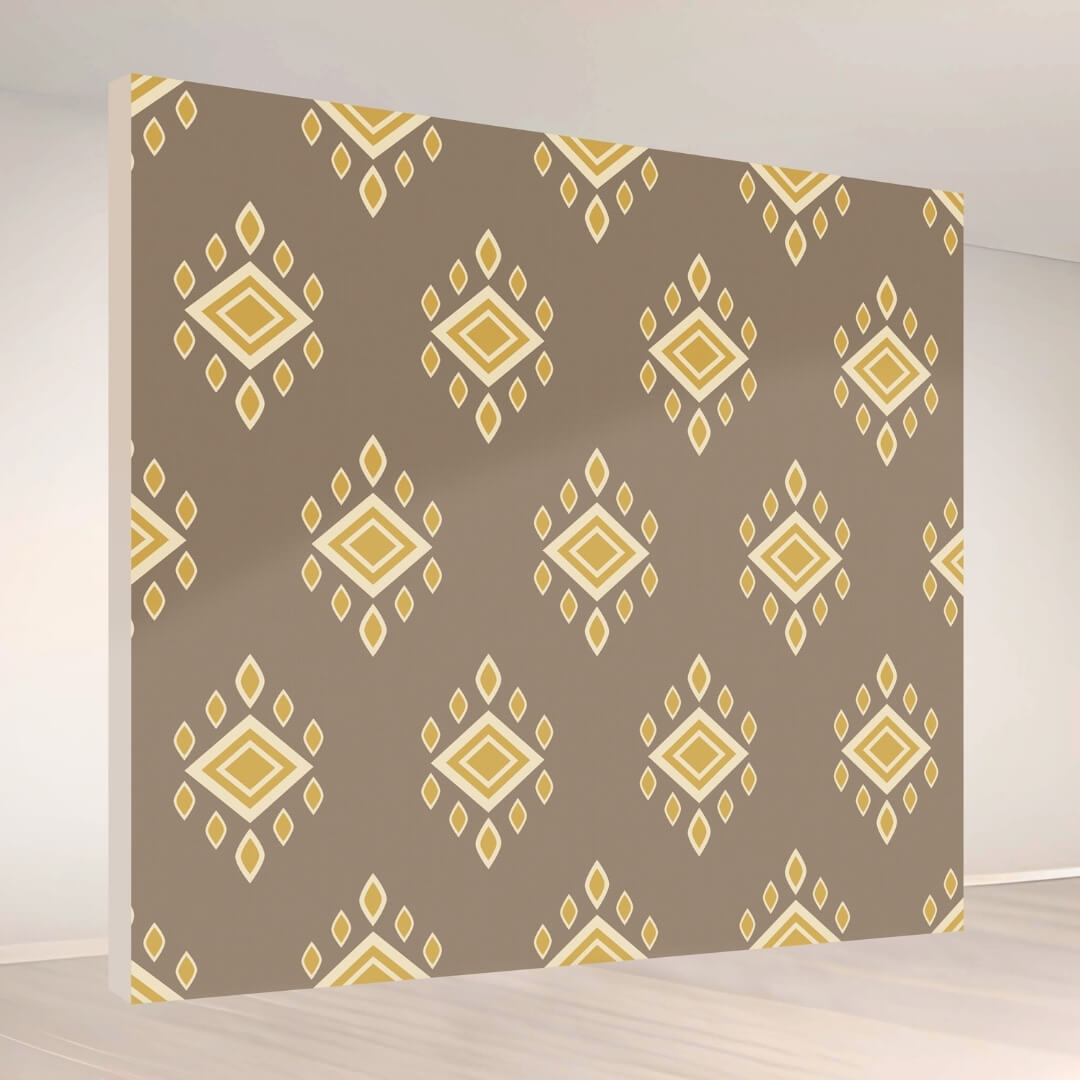 Golden Geometric Grace: Backdrop - square