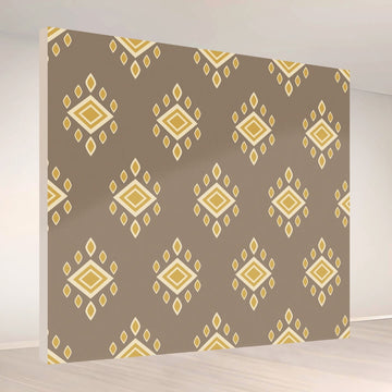 Golden Geometric Grace: Backdrop - square