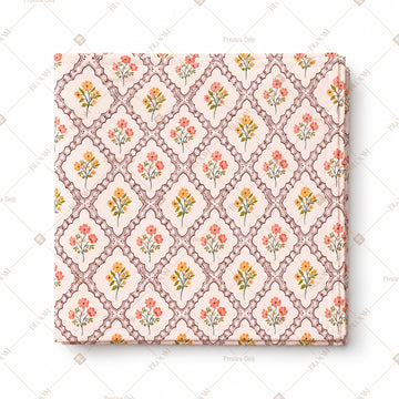 Pastel Diamond Handblock Pattern Design