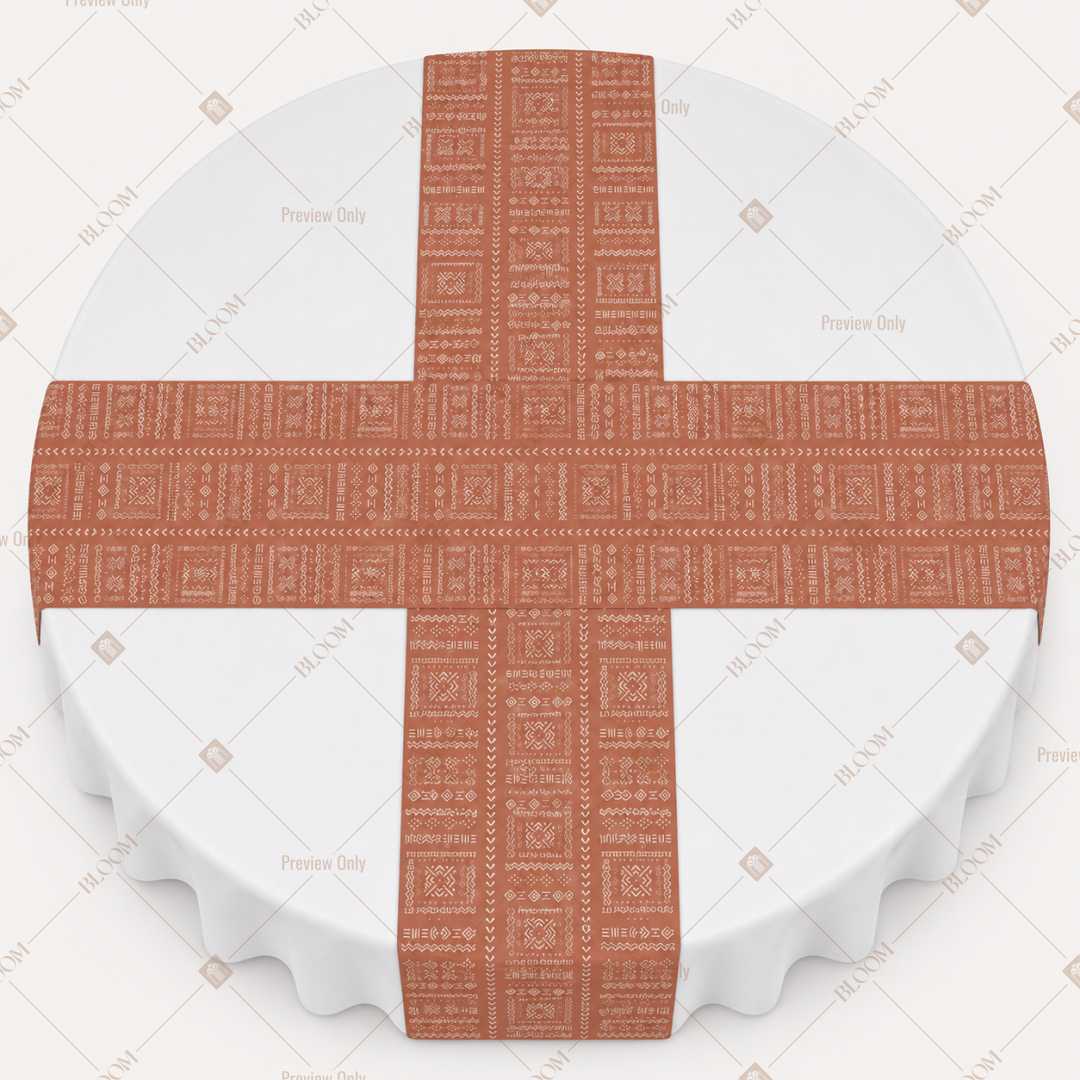 Terracotta Solid Table Runner Pack Of 12