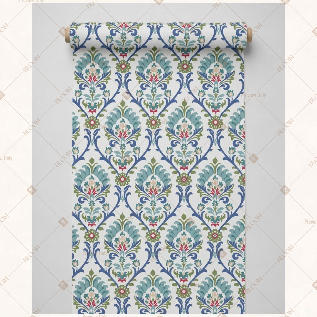 Blue Medallion Fabric Roll Pack of 25