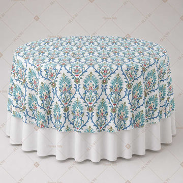 Blue Mughal Paisley Table Overlay Pack of 6