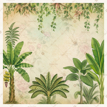 Hanging Greenery Square Backdrop