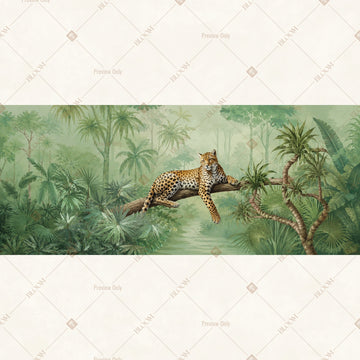 Wildlife Forest Border Wide Backdrop