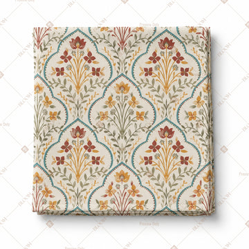 Pastel Mughal Arch Pattern Design
