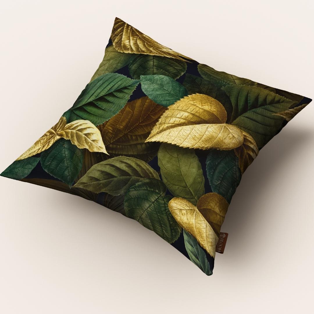 Golden Foliage Luxe: Cushion Cover - Pack of 12