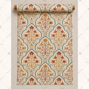 Terracotta Paisley Fabric Roll Pack of 25