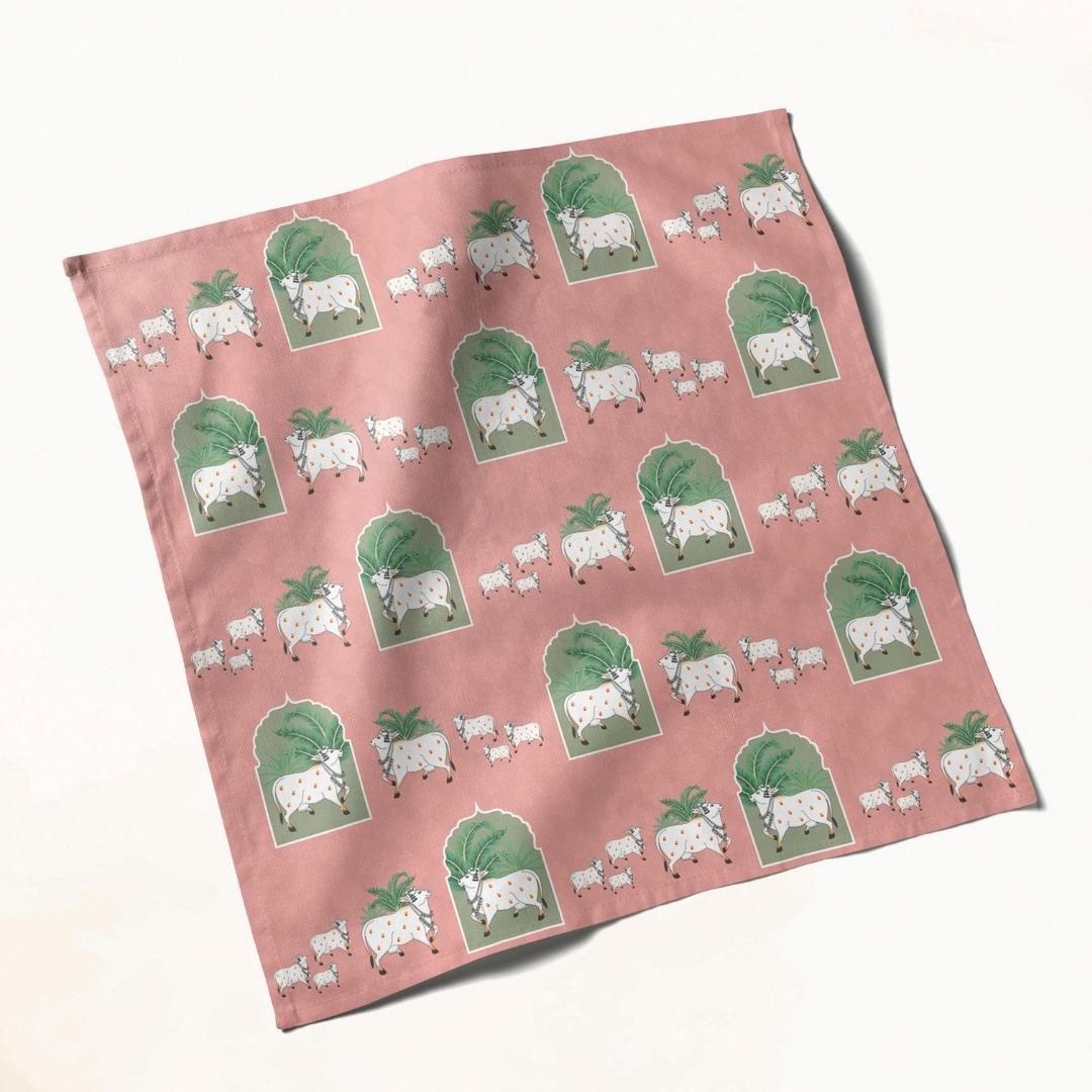 Pink Cow Print: Napkins 18" X 18" - Pack Of 20
