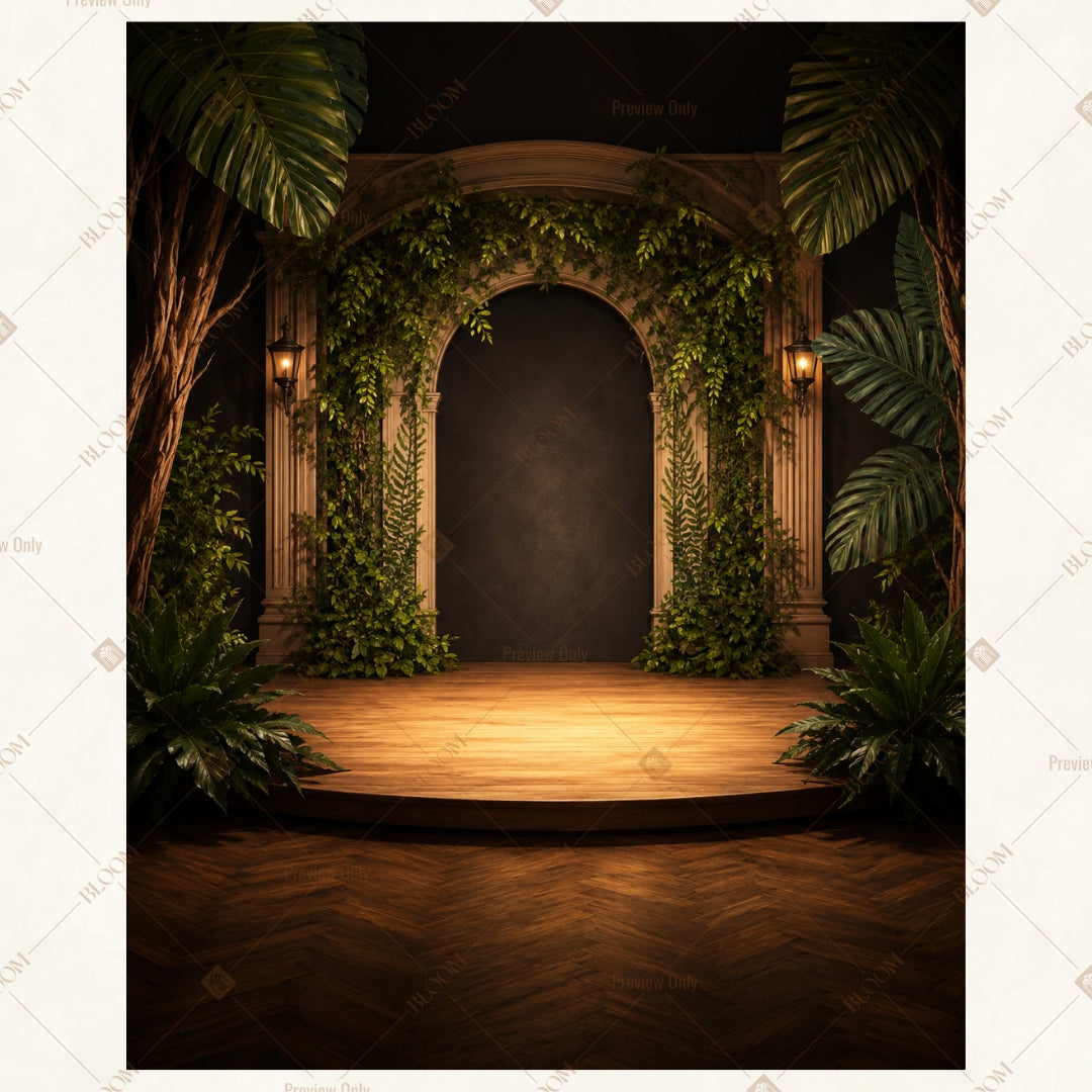 Enchanted Forest Portal Portrait Rectangle Backdrop
