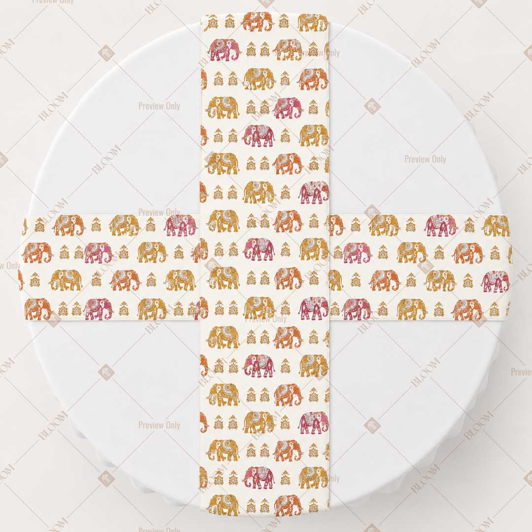 Folk Art Festival Table Runner Pack Of 12