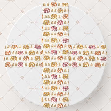Folk Art Festival Table Runner Pack Of 12