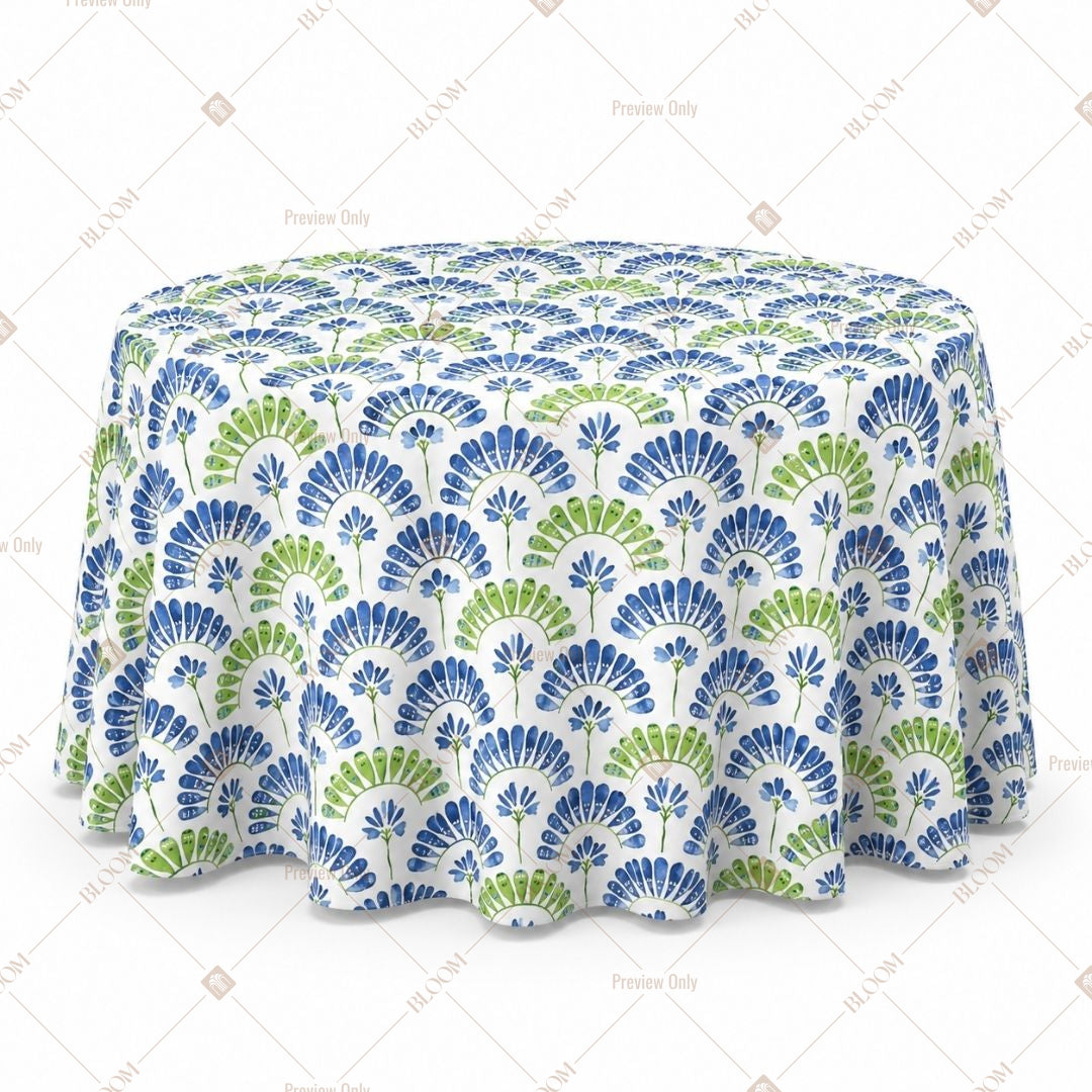 Peacock Wave Table Cover Pack Of 6