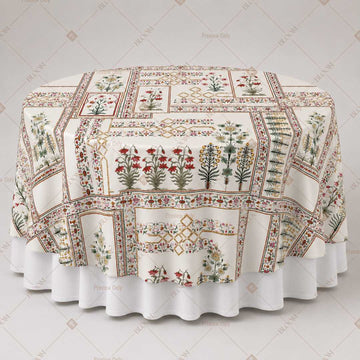 Bohemian Patchwork Block Print Table Overlay Pack of 6