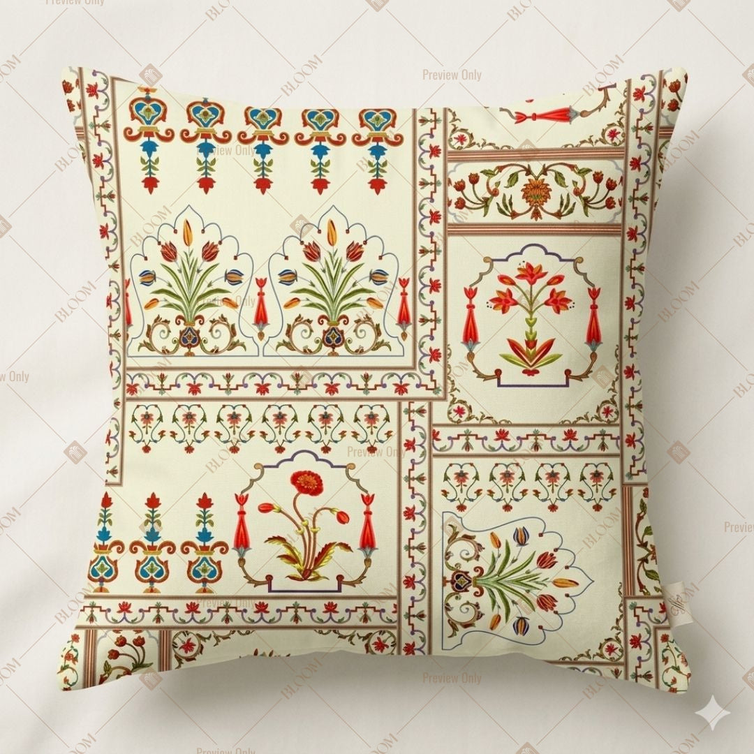 Vintage Folk Art Cushion Cover Pack of 12