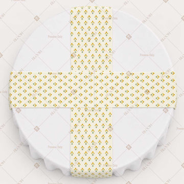Yellow Mini Check Table Runner Pack Of 12