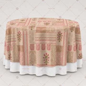 Blush Stripe Floral Table Overlay Pack of 6