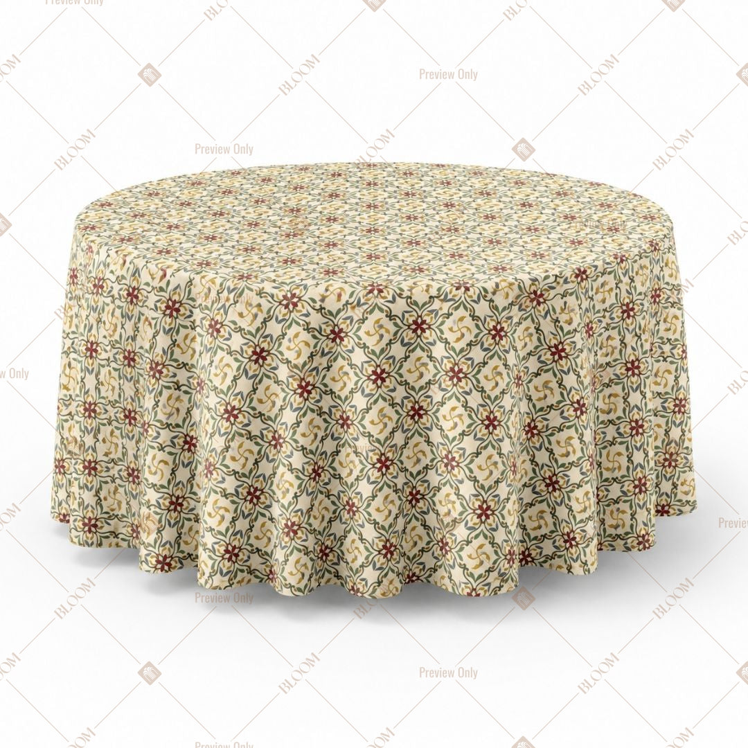 Beige Mandala Table Cover Pack Of 6