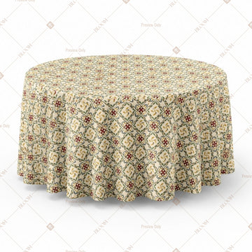 Beige Mandala Table Cover Pack Of 6