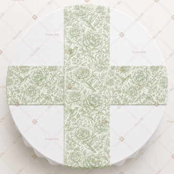 Sage Botanical Vine Table Runner Pack Of 12