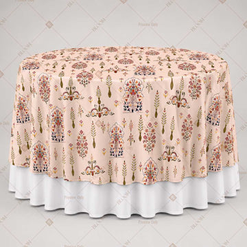 Soft Peach Botanical Table Overlay Pack of 6