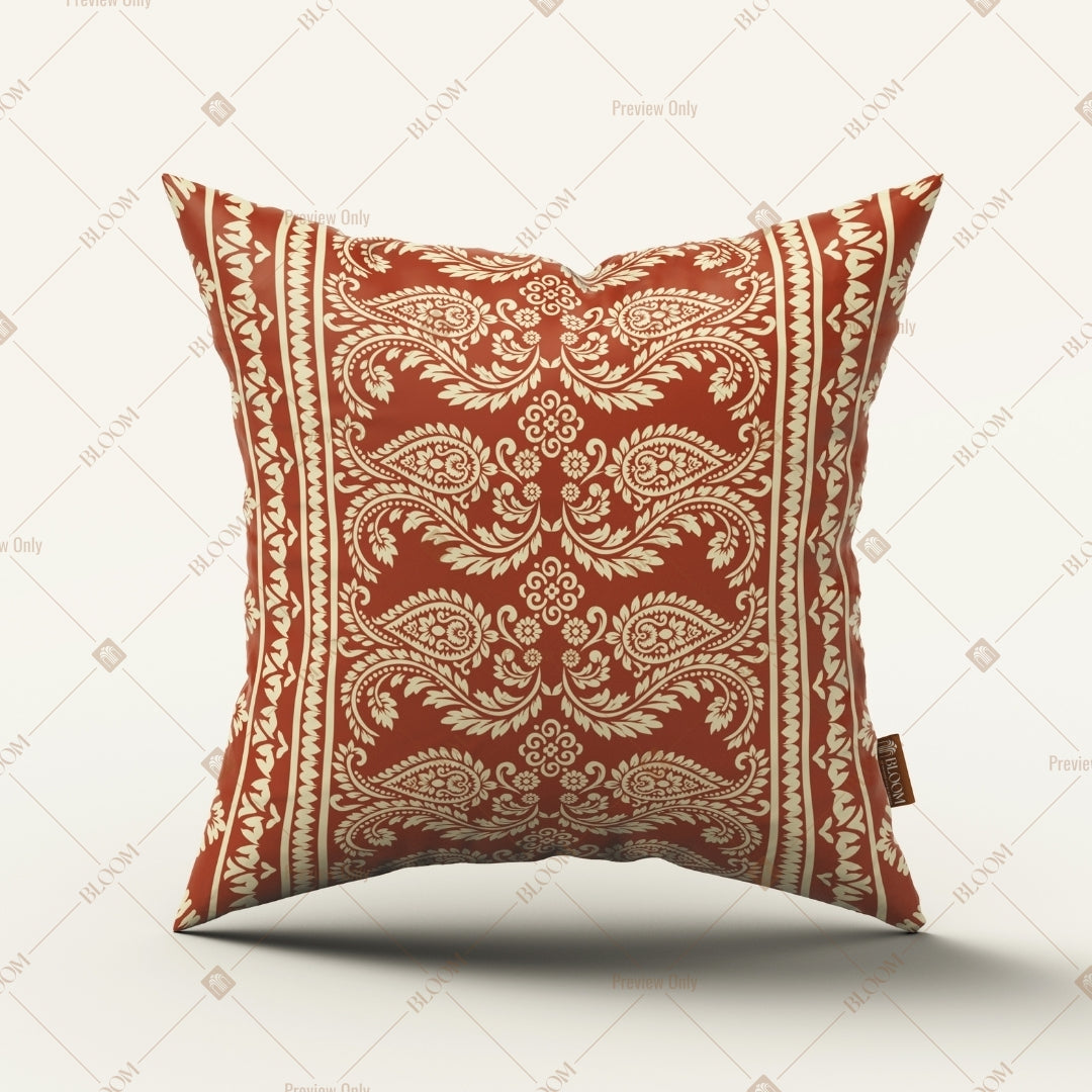 Terracotta Royal Damask Cushion Cover Pack of 12