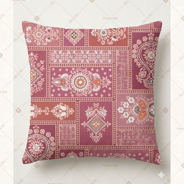 Pink Ethnic Patchwork Cushion Cover Pack of 12