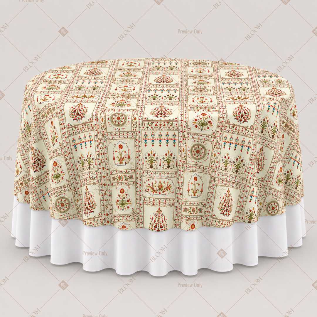 Antique Ornamental Medallion Table Overlay Pack of 6