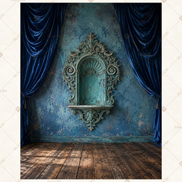 Royal Sapphire Throne Portrait Rectangle Backdrop