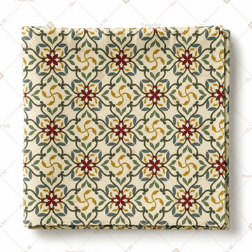 Vintage Floral Lattice Pattern Design