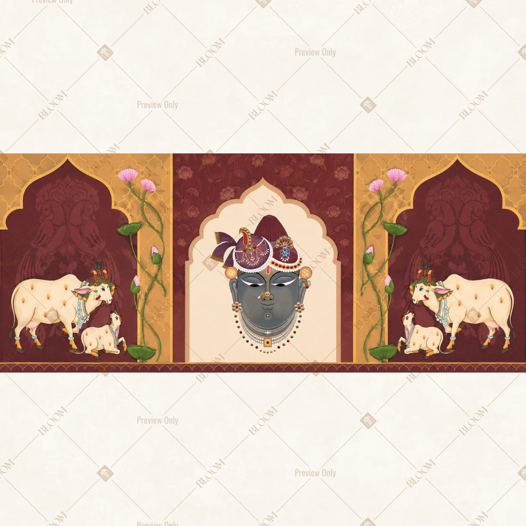 Royal Vintage Frame Border Wide Backdrop