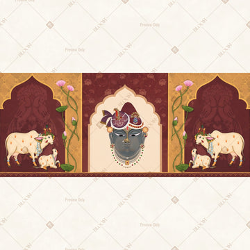Royal Vintage Frame Border Wide Backdrop